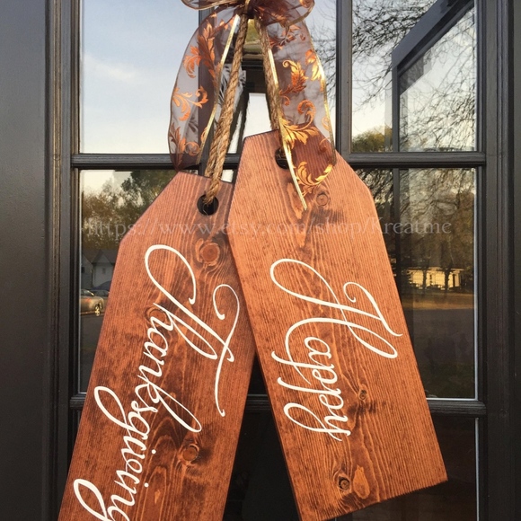 large wooden door tags - Picture 3 of 3